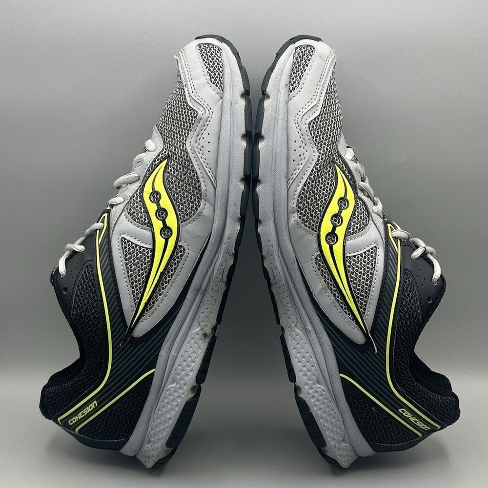 Saucony Cohesion 10 Gray Green Running Shoes - Men's Size 11.5 USED - Picture 6 of 9